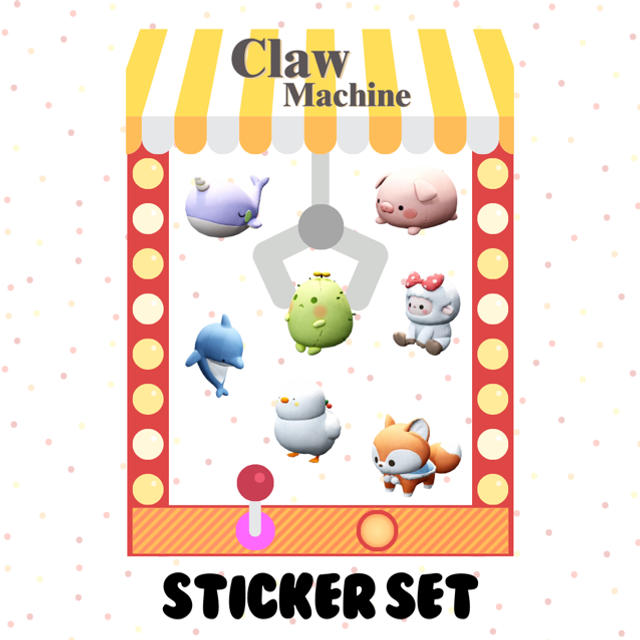 Claw Machine Sticker Set *PREORDER*