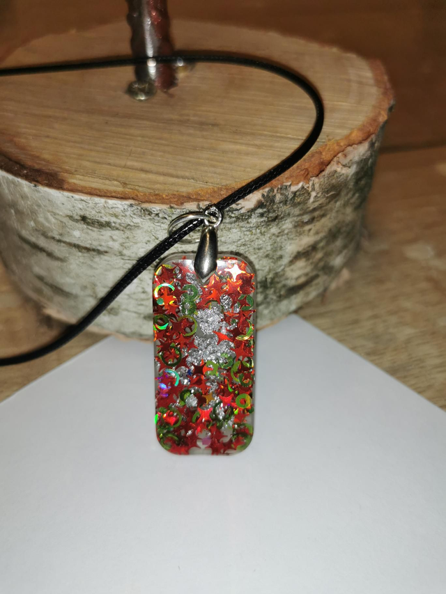 Pendentif rectangulaire Noël 