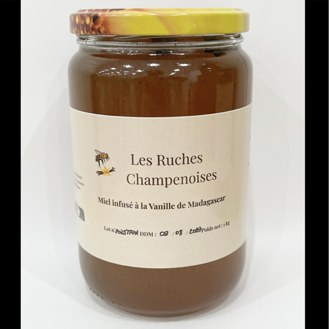 Miel infusé à la vanille de Madagascar 1kg