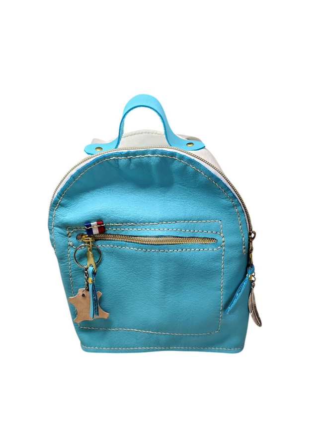 Sac cartable - bleu et blanc 