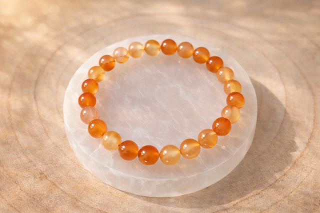 Bracelet CORNALINE 8 mm - Vitalité 