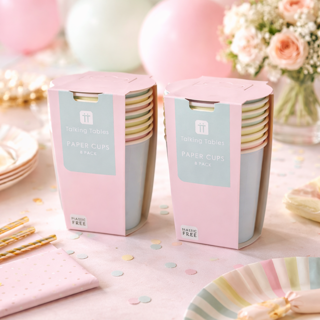 Gobelets pastel 8 pces 