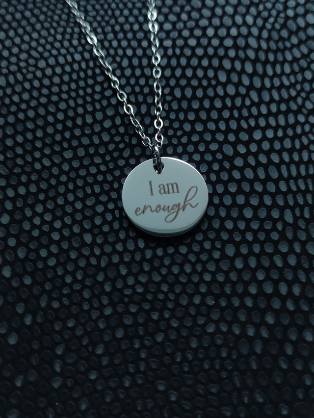 Edelstahl Kette | I am enough | Silber