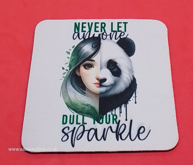 Coaster Hand Made and Inspirational, Vibrant and Colourful.