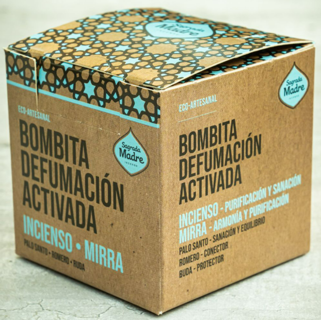 Bombita Defumación Activada Incienso y Mirra X8 *526