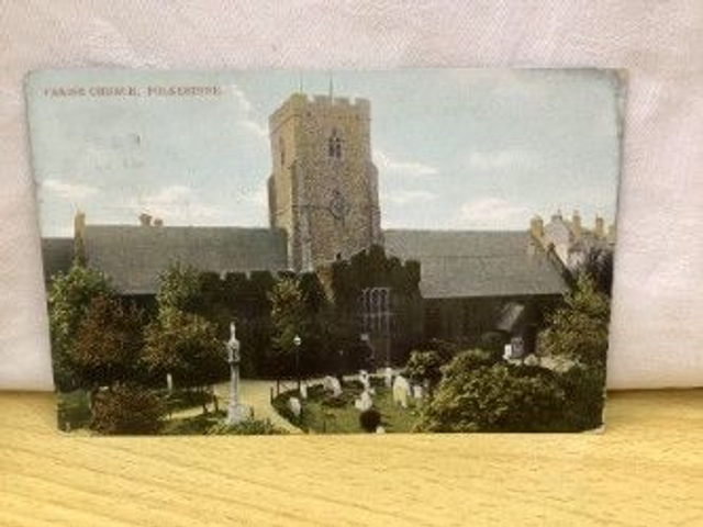 Folkestone, Parish Church, Kent, Posted 1907 The Royal Series Postcard. Our Ref No. R184 £2.50