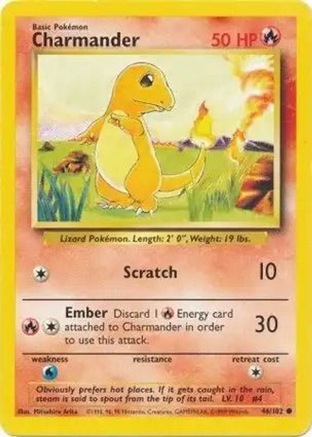 Charmander - 46/102 (Base Set Unlimited)
