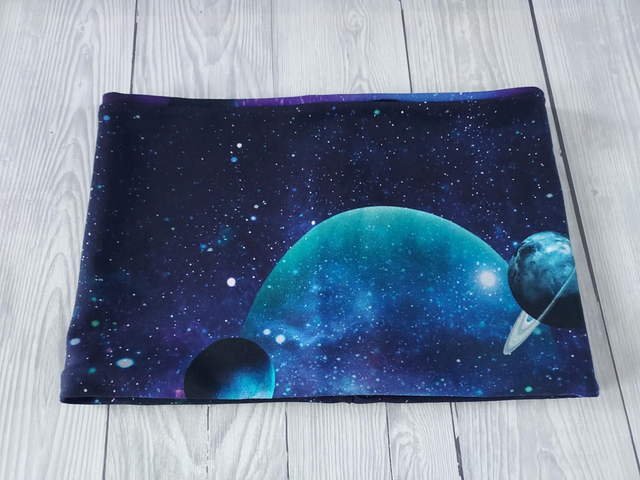 Out of Space Neck Warmer, Snood with Space Jersey,