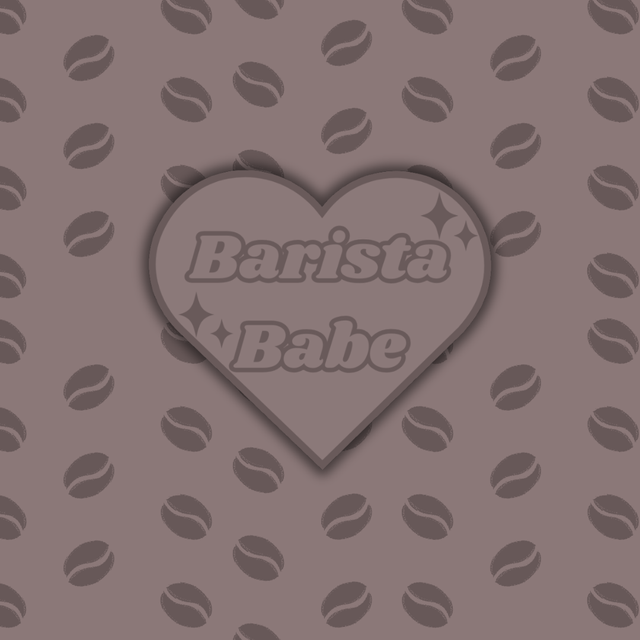 Barista Babe Heart Sticker