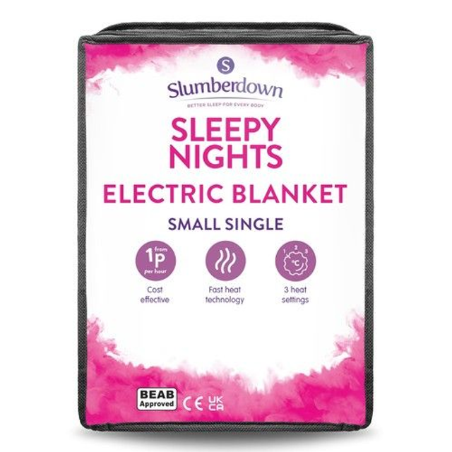 Sleepy Nights Electic Blanket Small Single by Slumberdown 61cm x 122cm