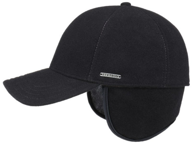 Stetson Baseball Cap Wool/ Cashmere Anthra Melange 