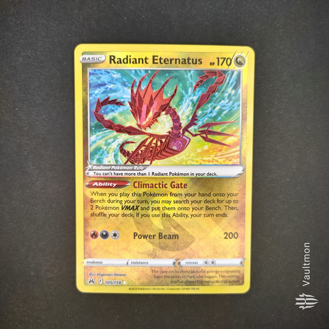 Radiant Eternatus 105/159 Crown Zenith Radiant Rare