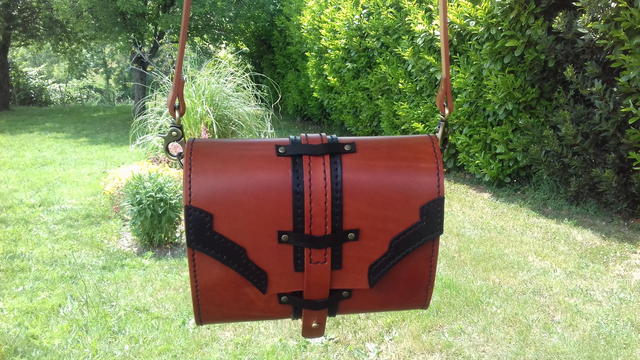 Sac à main cuir marron à porter en bandoulière