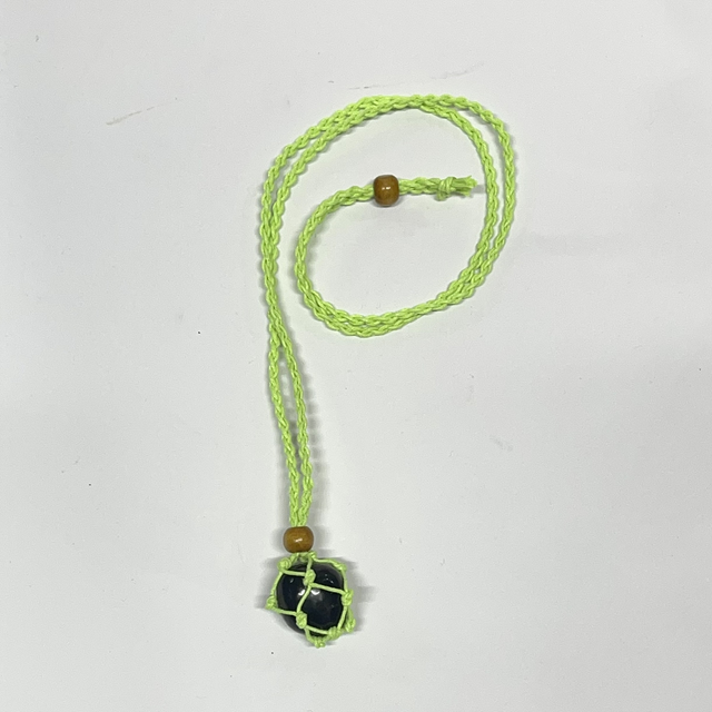 Adjustable Necklace - Lime Green
