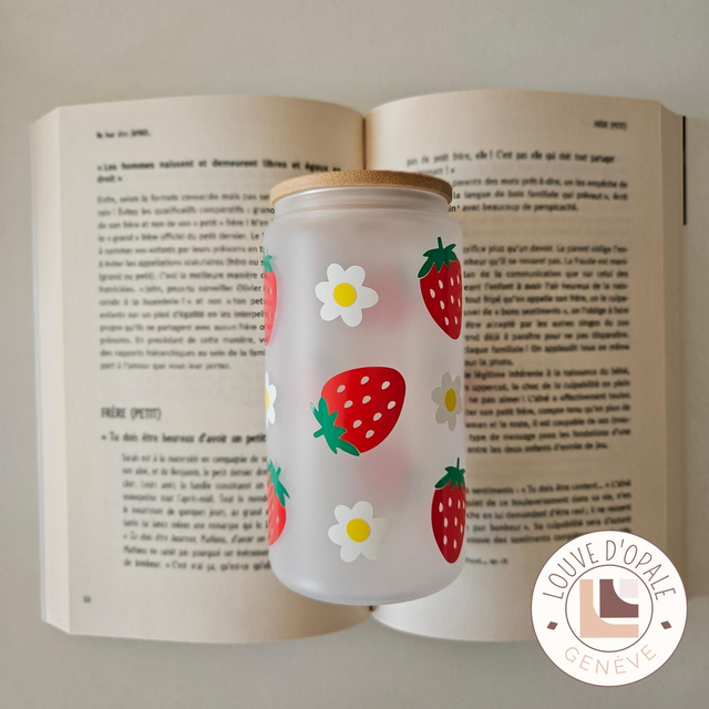 Verre - Fraises (mat)