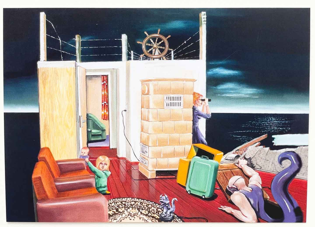 Art Postcard "Fluchtversuch" / "Attempt To Escape"