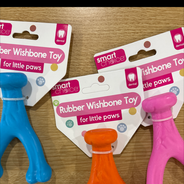 Rubber Wishbone Toy for Dogs