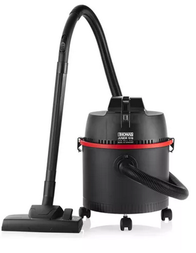 Aspiradora De tacho Thomas Junior TH-1516 16L negra y roja 230V