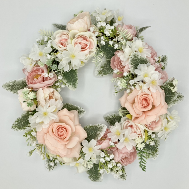 L-04 Faux Flower Wreath