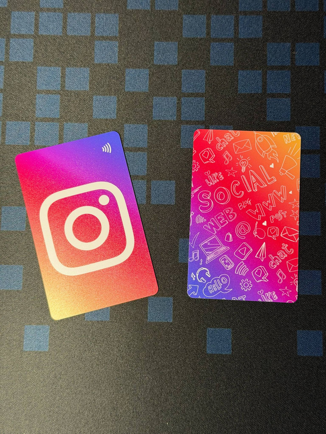 NFC Social Media Card | Tap to Share Instagram or TripAdvisor | Contactless Review Card