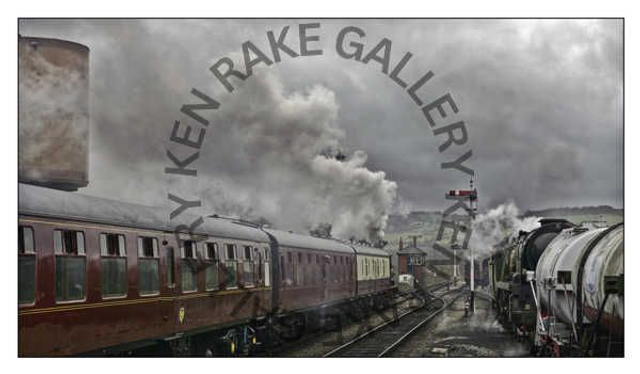  Winter Steam, Gloucestershire.  Print to fit A3 frame