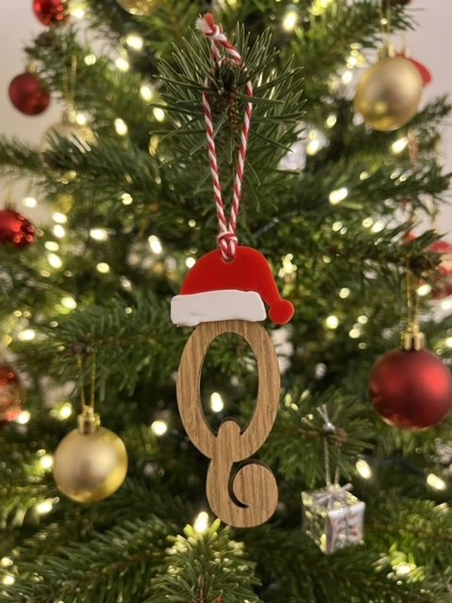 Personalised Wooden Christmas Tree Letter Ornaments