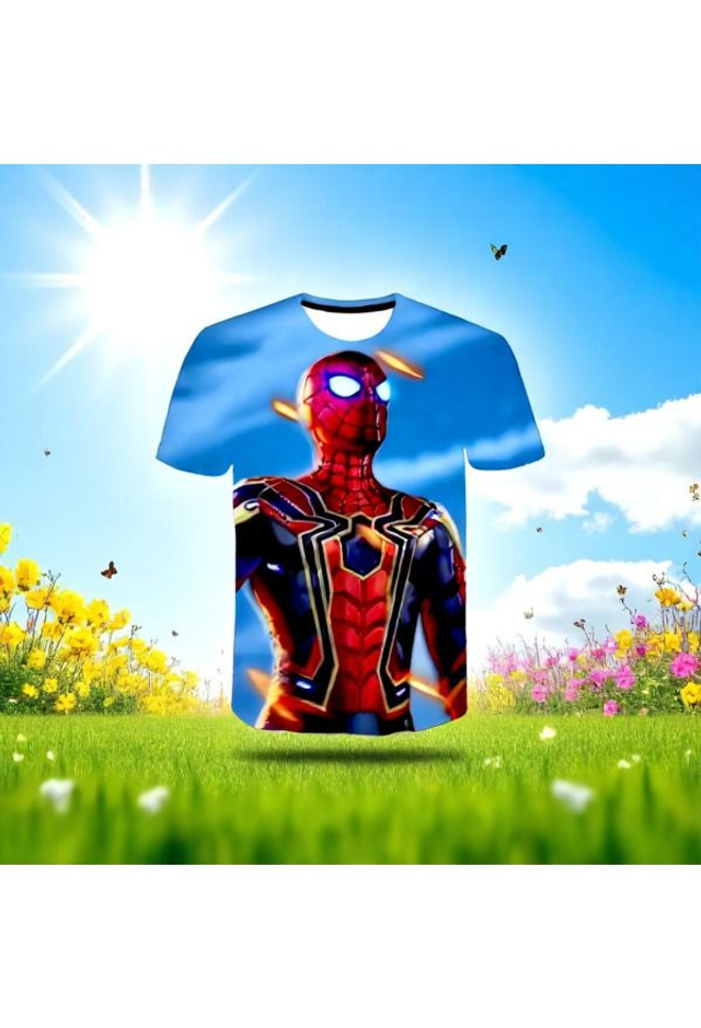 Shirt Spiderman Blue