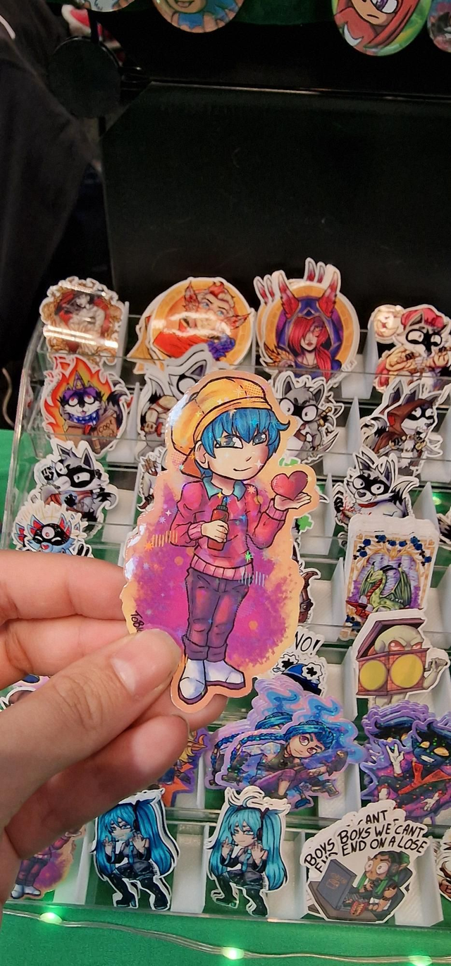 K pop demon hunter Baby Saja Holographic Vinyl Sticker 