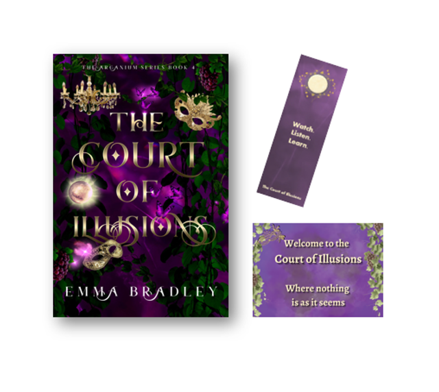 The Court of Illusions (signed with postcard and bookmark!)