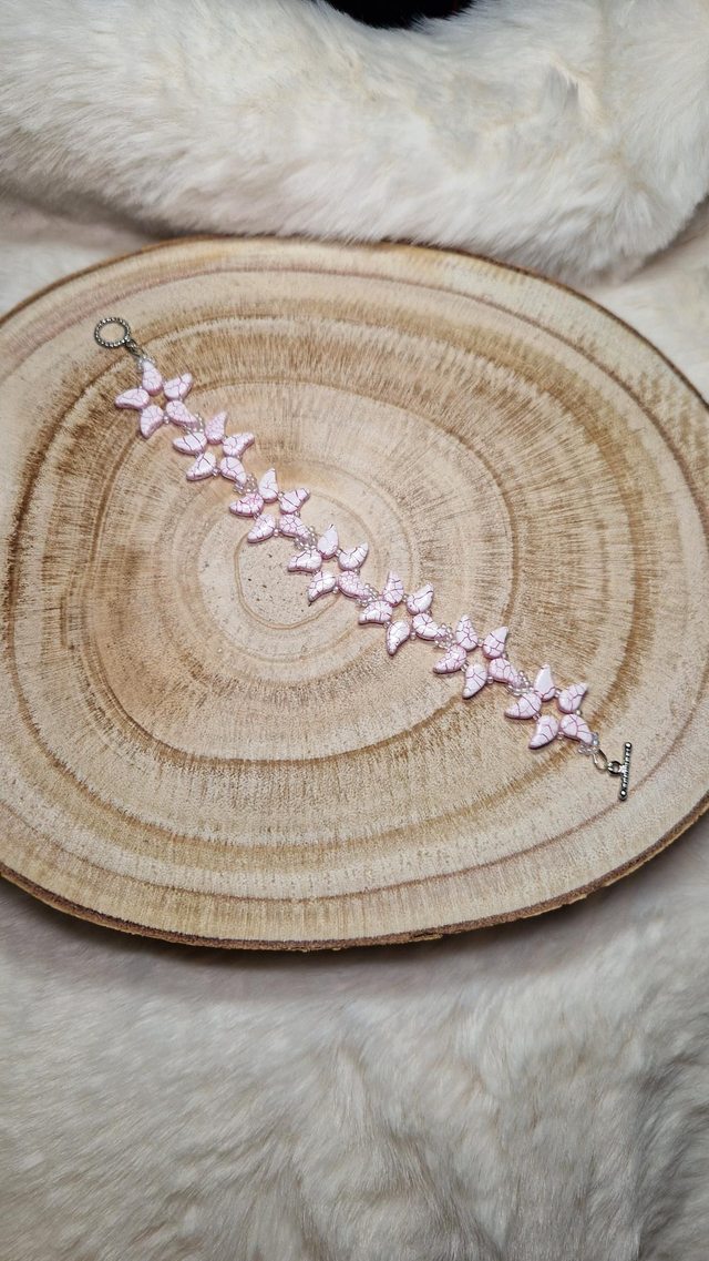 Bracelet étoiles roses