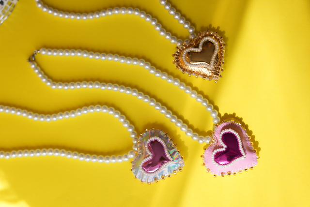 Sacred Heart Pearl Necklace *LUCKY DIP*