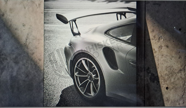 PORSCHE GT3 RS - AILERON Noir et Blanc