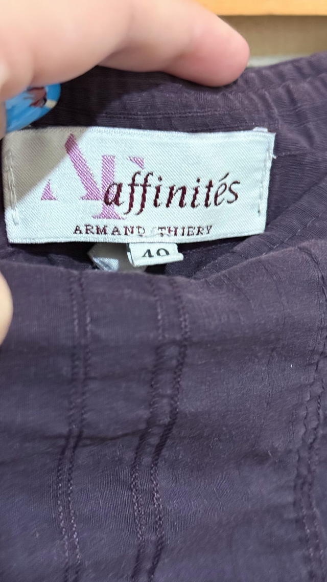 90s Aubergine Layered Midi Skirt - M