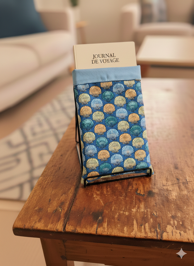 Etui à livre - Modèle coquillages