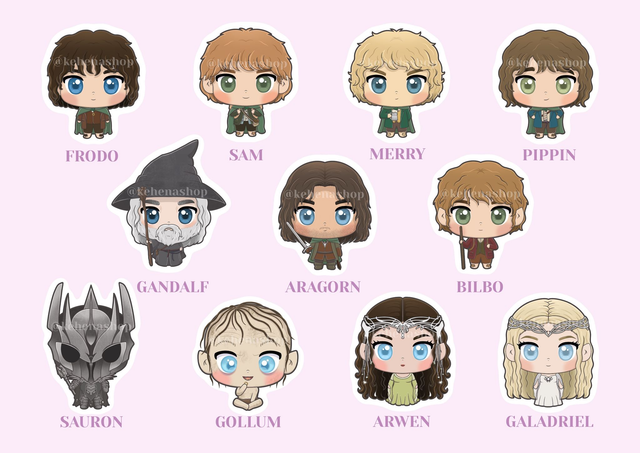 El Señor de los Anillos / The Lord of the Rings - Pegatinas / Stickers