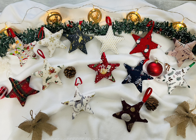 Étoile de Noël à suspendre personnalisée 