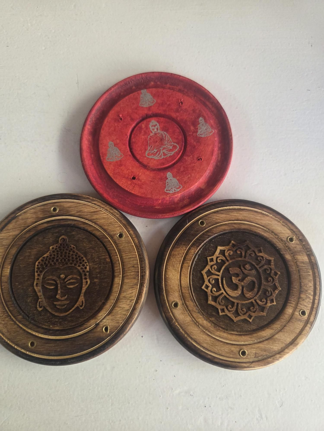 Quemador madera om-buddha 