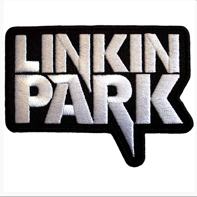 LINKIN PARK STANDARD PATCH: WHITE LOGO (BLACK)