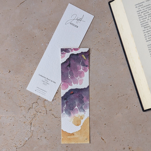 Marque-page - Bord De Mer - Rose