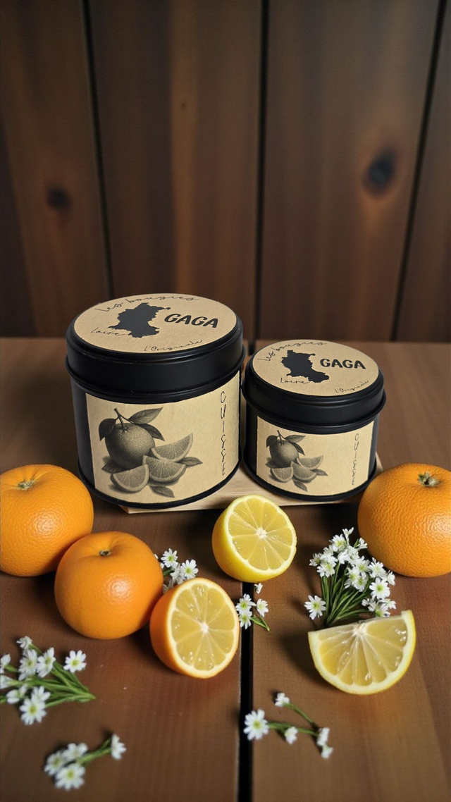 Bougie CUISSE 🍊- Une odeur de fleurs d&#039;oranger