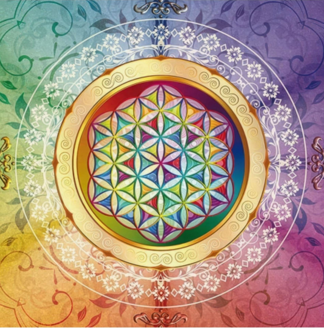 Tenture fleur de vie 