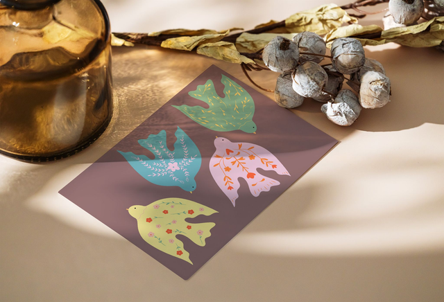 Dose de couleur - Oiseaux Carte