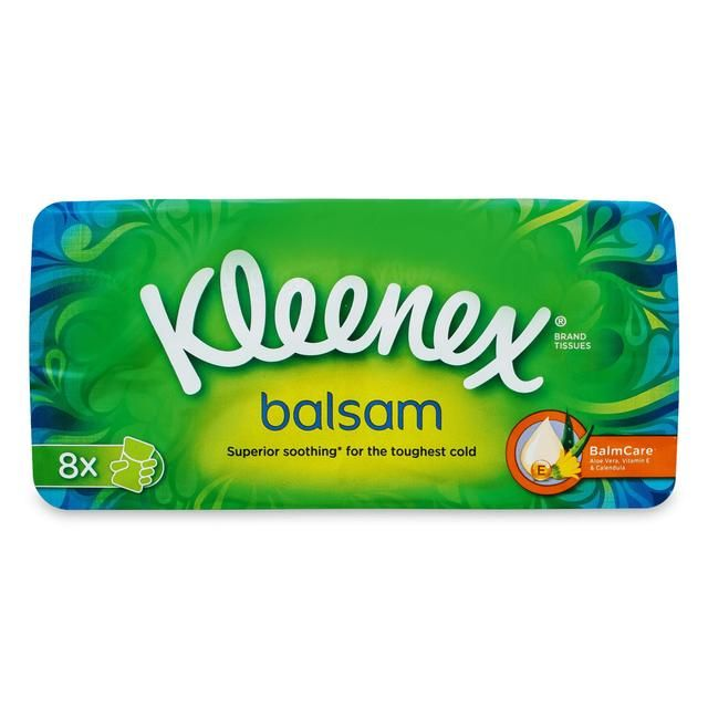 Kleenex Balsam Tissues Pocket Pack X8 9 Sheets