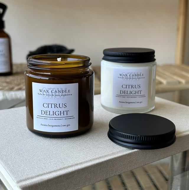 Wax Candle Citrus Delight - 100 grs