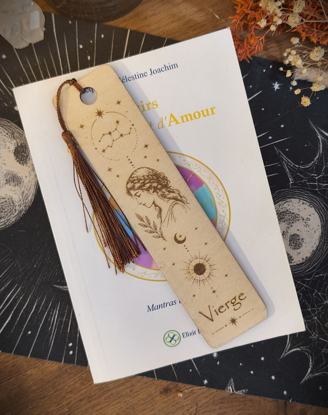 Marque-page Vierge en tilleul