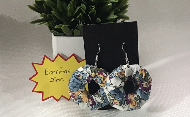 Mixed Dangling Fabric Earrings-MFE33