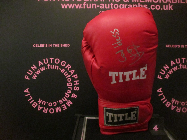 Jamie Boyle (Author) Authentic Autographed Title Boxing Glove (4)