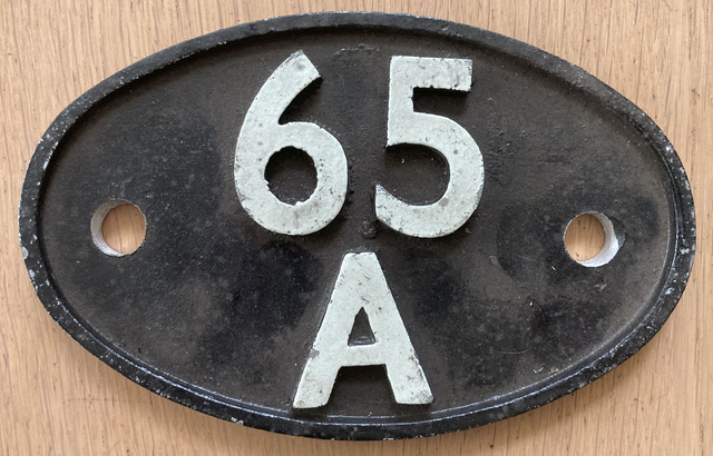 65A Eastfield replica shed plate