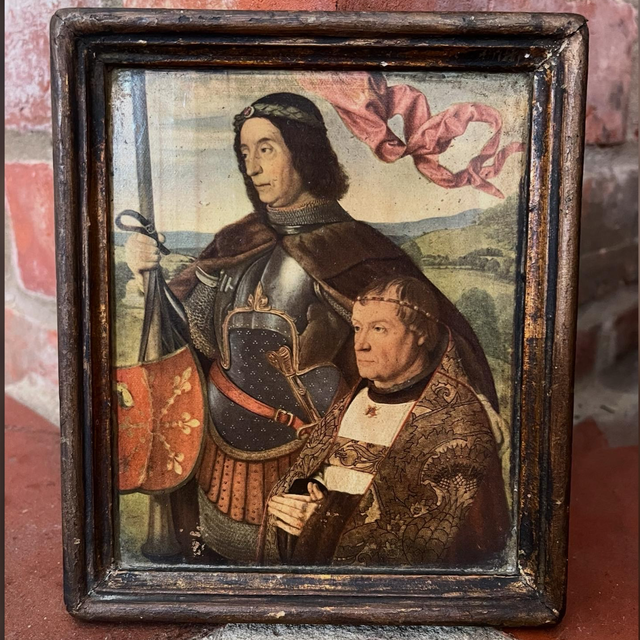 A Early 20th Century Liberty Of London Pre-Raphaelite Style Printed Wooden Panel