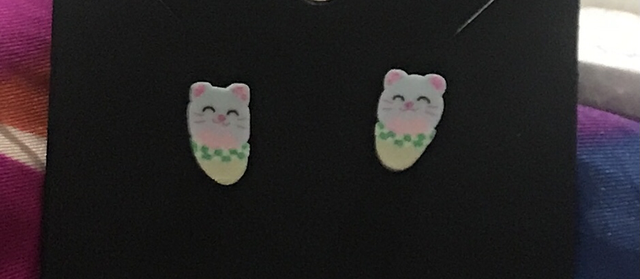 Children Mixed Non Metal Coloured Earrings - CME01